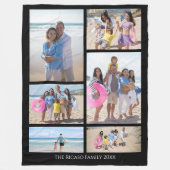 Aangepaste persoonlijke DIY-aangepast fotocollage  Fleece Deken (Voorkant)