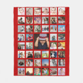 Aangepaste persoonlijke DIY-aangepast fotocollage Fleece Deken (Voorkant)