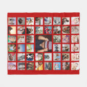 Aangepaste persoonlijke DIY-aangepast fotocollage Fleece Deken (Voorkant (Horizontaal))
