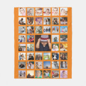 Aangepaste persoonlijke DIY-aangepast fotocollage Fleece Deken (Voorkant)