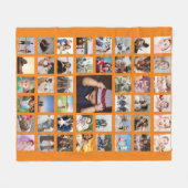 Aangepaste persoonlijke DIY-aangepast fotocollage Fleece Deken (Voorkant (Horizontaal))