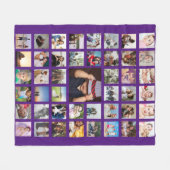 Aangepaste persoonlijke DIY-aangepast fotocollage  Fleece Deken (Voorkant (Horizontaal))