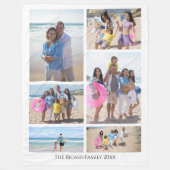 Aangepaste persoonlijke DIY-aangepast fotocollage  Fleece Deken (Voorkant)