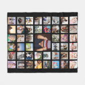 Aangepaste persoonlijke DIY-aangepast fotocollage  Fleece Deken (Voorkant (Horizontaal))