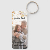 Aangepaste persoonlijke dubbelzijdige foto-sleutel sleutelhanger (Achterkant)