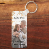 Aangepaste persoonlijke dubbelzijdige foto-sleutel sleutelhanger (Achterkant)