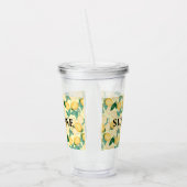 Aangepaste persoonlijke elemons en bladeren acryl drinkbeker (Links)