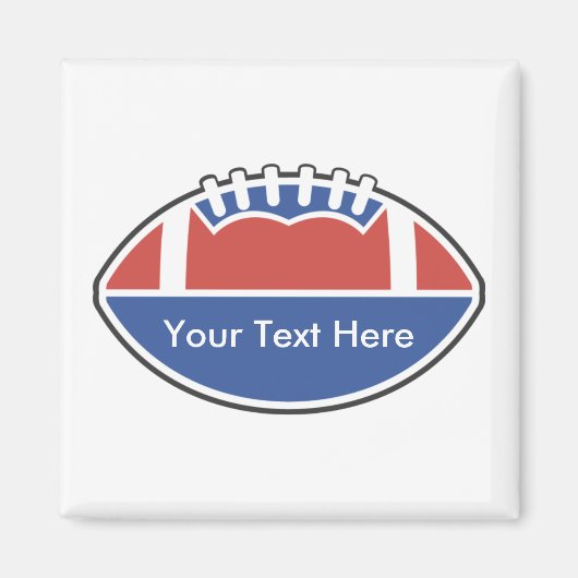 Aangepaste persoonlijke Football-magneten Magneet (Voorkant)