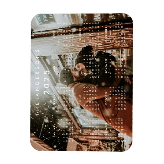 Aangepaste persoonlijke foto 2023-agenda magneet (Verticaal)