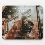 Aangepaste persoonlijke foto 2024-agenda muismat (Voorkant)