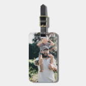 Aangepaste persoonlijke foto bagagelabel (Voorkant verticaal)