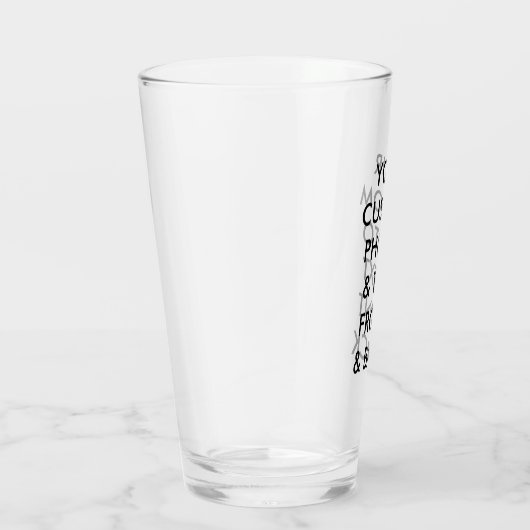 Aangepaste persoonlijke FOTO BEER GLASS 16 oz; 1 P Glas (Rechts)