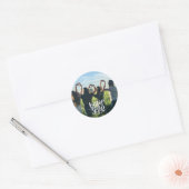 Aangepaste persoonlijke foto BFF van Bestie Squad Ronde Sticker (Envelop)