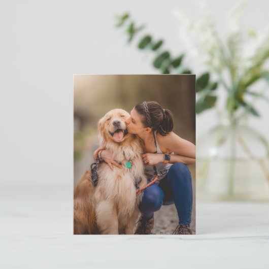 Aangepaste persoonlijke foto briefkaart (Staand voorkant)