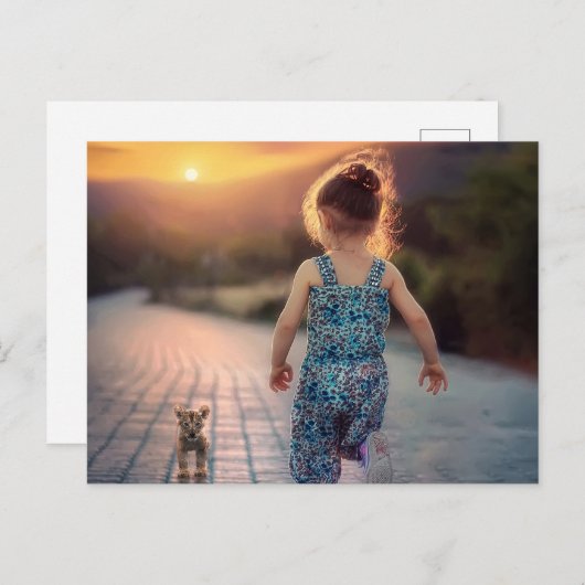 Aangepaste persoonlijke foto briefkaart (Voorkant / Achterkant)