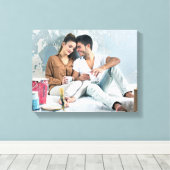 Aangepaste persoonlijke foto canvas afdruk (Insitu (Houten vloer))