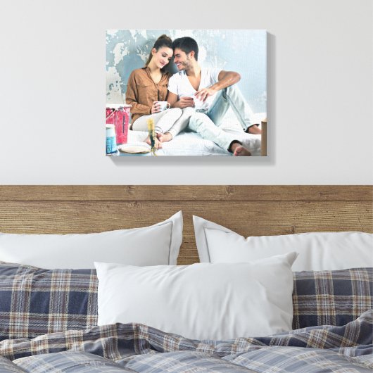 Aangepaste persoonlijke foto canvas afdruk (Insitu (Slaapkamer))