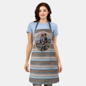 Aangepaste persoonlijke foto Eenvoudige liefdesquo Schort (Gedragen)