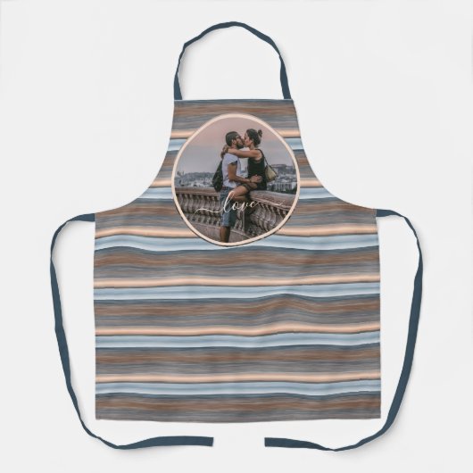 Aangepaste persoonlijke foto Eenvoudige liefdesquo Schort (Voorkant)
