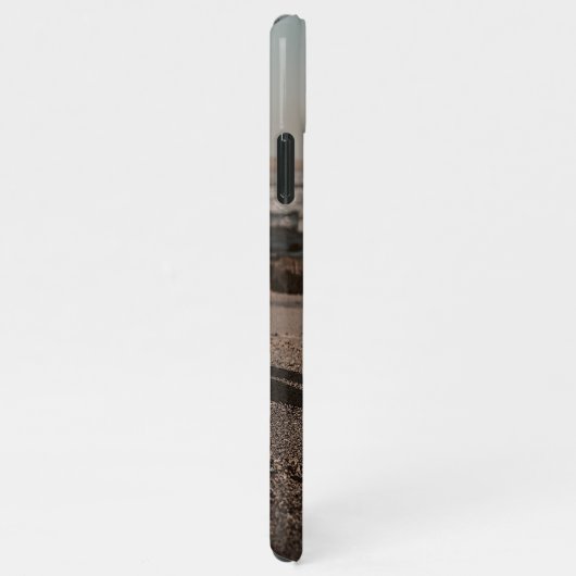 Aangepaste persoonlijke foto Eenvoudige liefdestek iPhone Hoesje (Rechterkant)