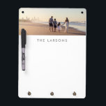 Aangepaste persoonlijke foto en monogram whiteboard<br><div class="desc">Voeg uw eigen aangepaste foto toe en personaliseer uw droog wisbord met jouw naam of andere aangepaste tekst naar keuze voor een uniek persoonlijk cadeau. Klik op de knop "Aanpassen" om lettertypen en kleuren te wijzigen en het ontwerp verder te personaliseren!</div>