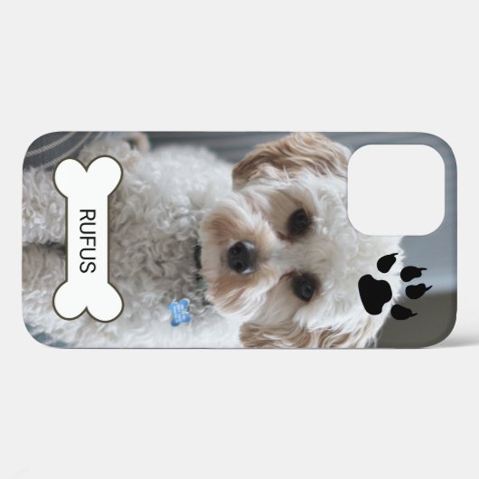 Aangepaste persoonlijke foto en naam Case-Mate iPhone case (Achterkant (horizontaal))