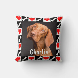 Aangepaste persoonlijke foto en naam op maat kussen