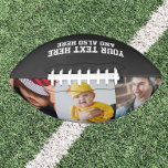 Aangepaste persoonlijke foto en tekst american football<br><div class="desc">Aangepast,  aangepast football voor foto en tekst uit Ricaso - voeg uw eigen foto's en aangepaste tekst toe aan deze bal die speciaal voor u zal worden gemaakt</div>