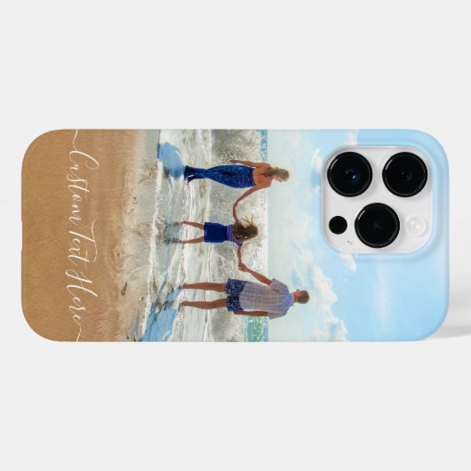 Aangepaste persoonlijke foto- en tekstcadeautjes Case-Mate iPhone case (Achterkant (horizontaal))