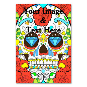 Aangepaste persoonlijke foto- en teksttabel Nu Kaart