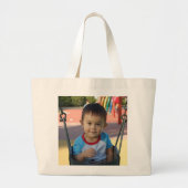 Aangepaste persoonlijke foto grote tote bag (Voorkant)