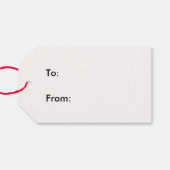 Aangepaste persoonlijke foto-illustratie speciale  cadeaulabel (Achterkant Horizontaal)