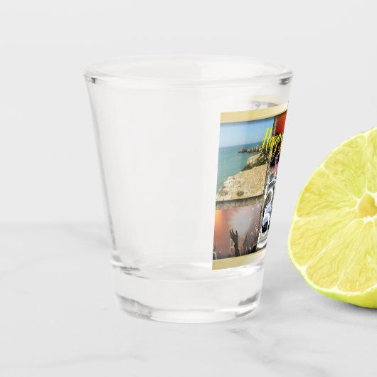 Aangepaste persoonlijke foto-inkuiling op zaterdag shot glas (Links)