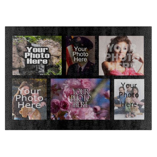 Aangepaste persoonlijke foto-inkuilMontage Snijplank (Voorkant)