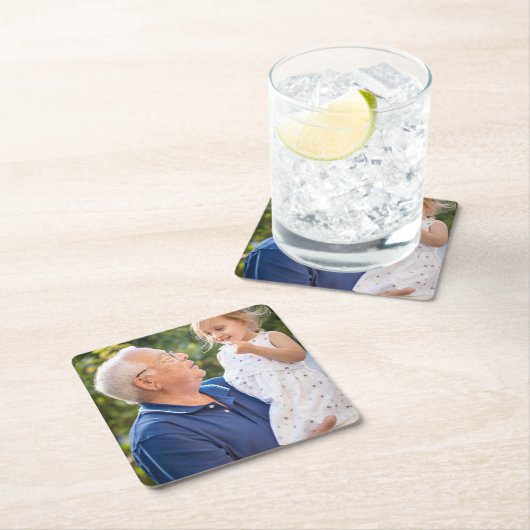 Aangepaste persoonlijke foto kartonnen onderzetters (Insitu)