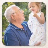 Aangepaste persoonlijke foto kartonnen onderzetters (Voorkant)