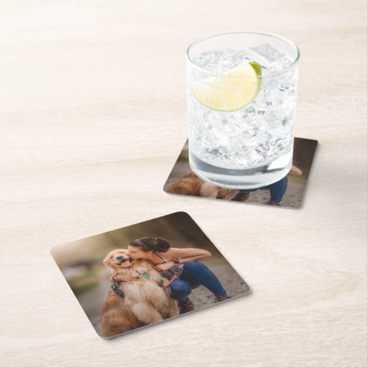 Aangepaste persoonlijke foto kartonnen onderzetters (Insitu)