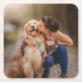 Aangepaste persoonlijke foto kartonnen onderzetters (Voorkant)