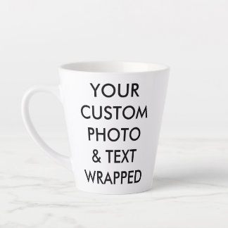 Aangepaste persoonlijke FOTO-LATTE MOK KLEINE 12 o