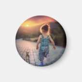 Aangepaste persoonlijke foto magneet (Voorkant)