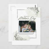 Aangepaste persoonlijke foto-moederdag briefkaart (Voorkant / Achterkant)