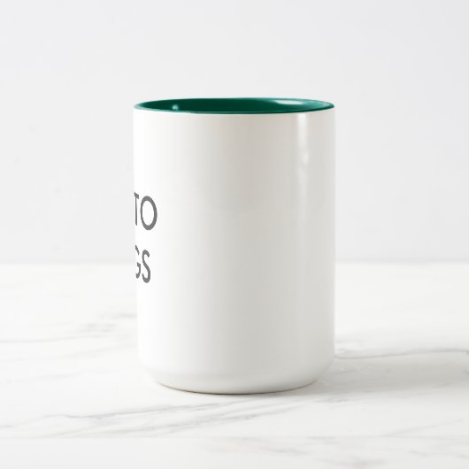 Aangepaste persoonlijke foto-Mok met twee tonen, l Tweekleurige Koffiemok (Center)