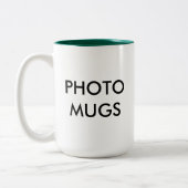 Aangepaste persoonlijke foto-Mok met twee tonen, l Tweekleurige Koffiemok (Links)