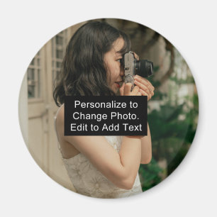 Aangepaste persoonlijke foto Naam foto-artikel Slo Magneet