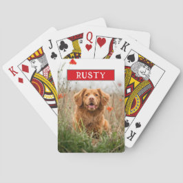 Aangepaste persoonlijke foto-naam pokerkaarten