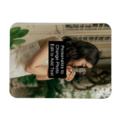 Aangepaste persoonlijke foto Naam Slogan Rec Magneet (Horizontaal)