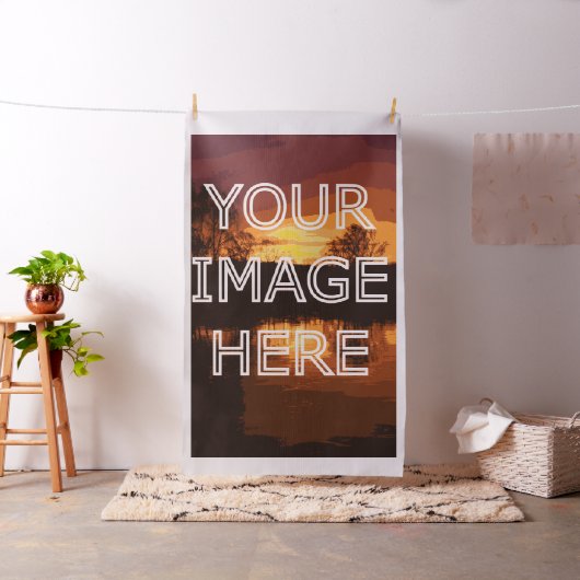 Aangepaste persoonlijke foto op stof (Voorbeeld)
