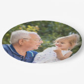 Aangepaste persoonlijke foto papieren bordje (Gekanteld)