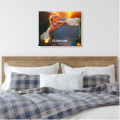 Aangepaste persoonlijke foto-Pas getrouwd van Coup Canvas Afdruk (Insitu (Slaapkamer))