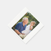 Aangepaste persoonlijke foto servet (Hoek)